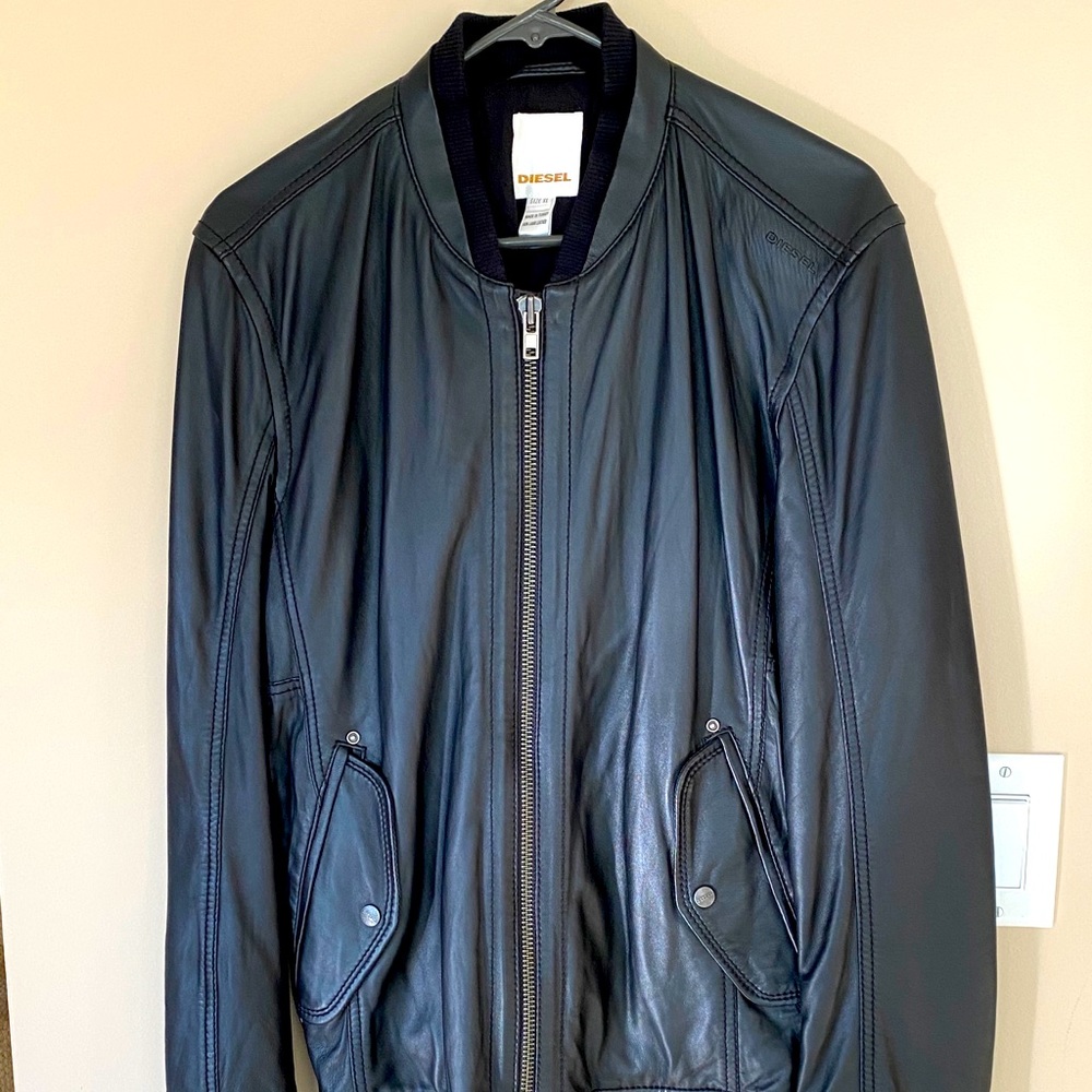 Men’s Diesel Perfect Leather Bomber Jacket